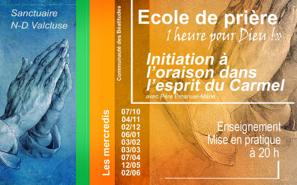 Ecole d'oraison2026